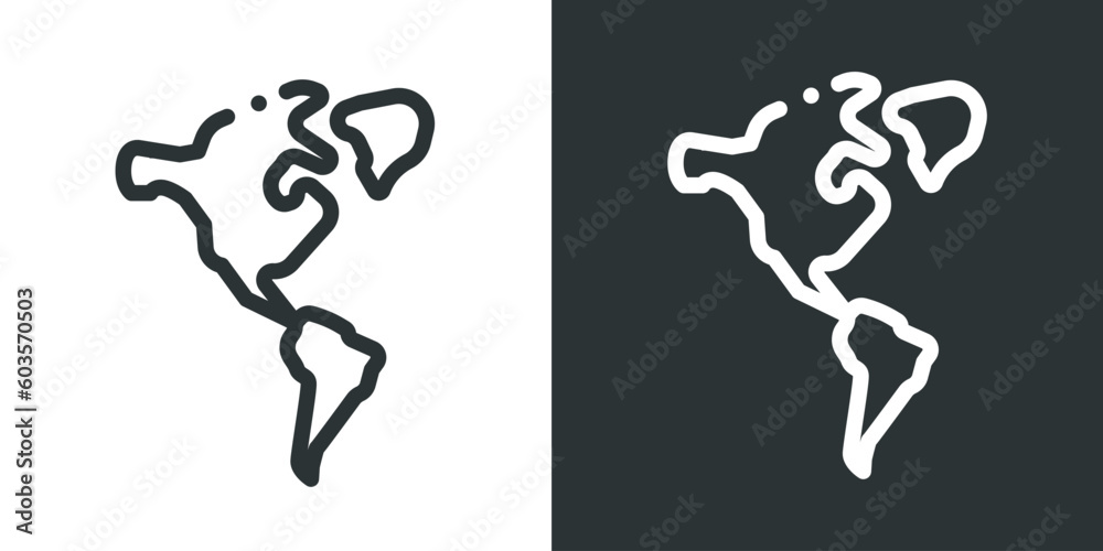America map icon. Abstract concept graphic element. United States of America America map icon. Abstract concept graphic element. United States of America