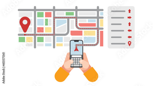 Using your phone, open the Maps app to navigate to your destination.