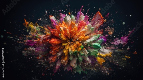 surreal flower explosion Generative AI