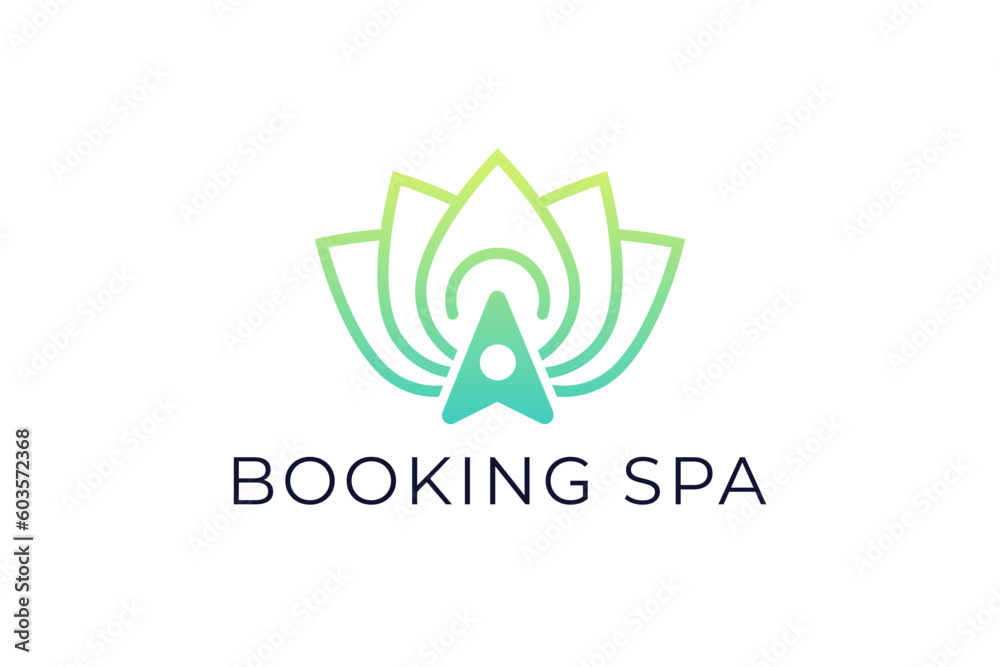 Fototapeta premium Logo for spa booking app design