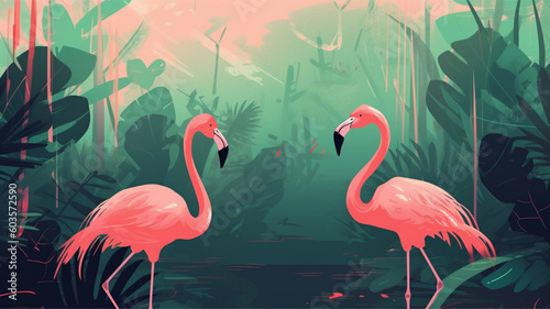 flamingo in nature © 지우 송
