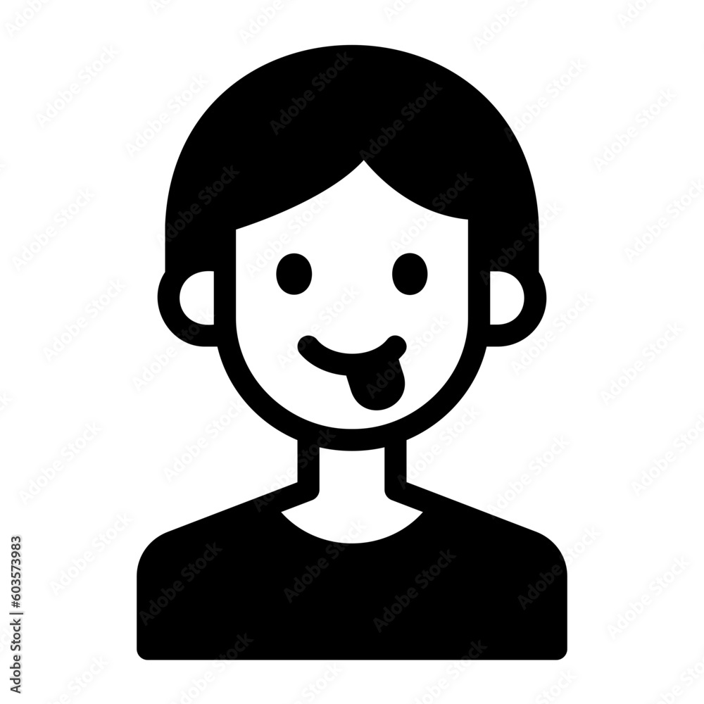 tongue glyph icon tongue glyph icon