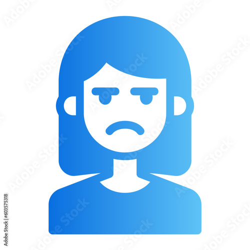 suspicious gradient icon