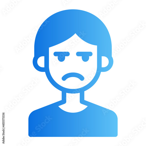 suspicious gradient icon