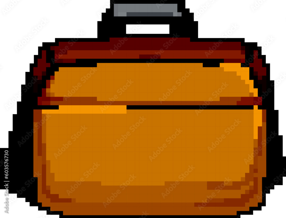 leather laptop bag game pixel art retro vector. bit leather laptop bag. old vintage illustration leather laptop bag game pixel art retro vector. bit leather laptop bag. old vintage illustration