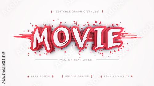 Bloody Movie - Editable Text Effect, Font Style