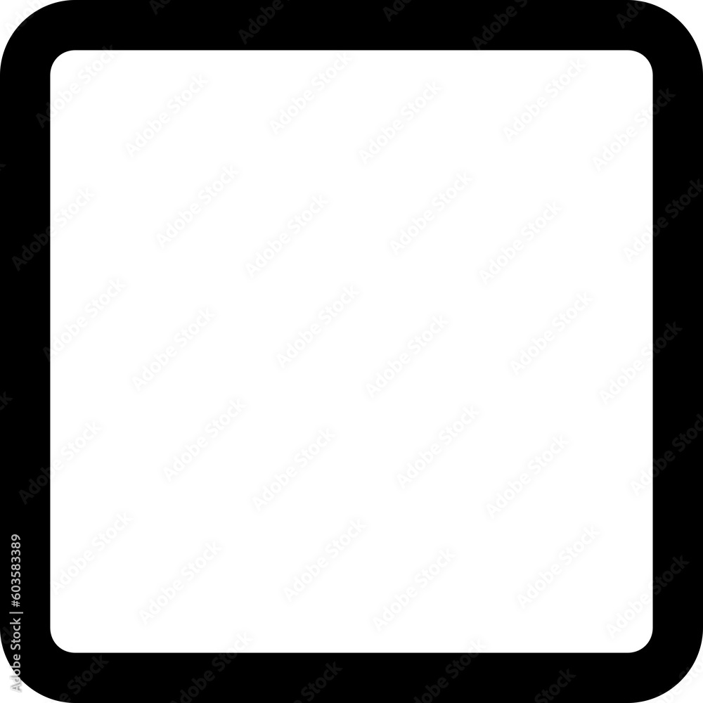 geometric square simple icon illustration in line style and use for user interface, web, software and many others with PNG and pixel perfect shape