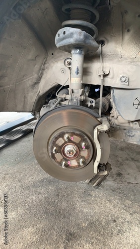 car brake system detail