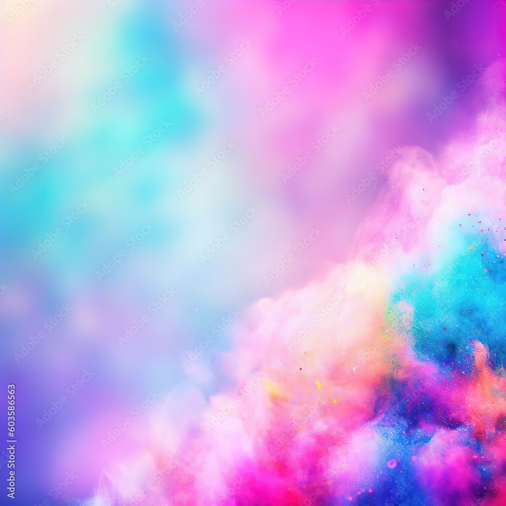 Happy Holi festival background with Generative AI. Happy Holi festival background with Generative AI.