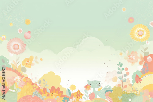 background with flowers