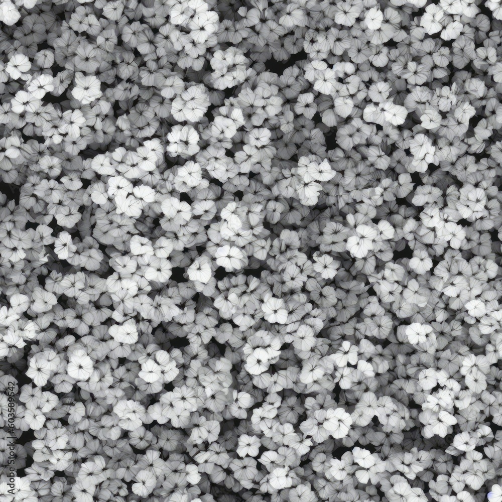 Flowers abstract illustration, seamless pattern. Created by a stable diffusion neural network. Flowers abstract illustration, seamless pattern. Created by a stable diffusion neural network.