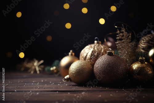 christmas decoration on the table