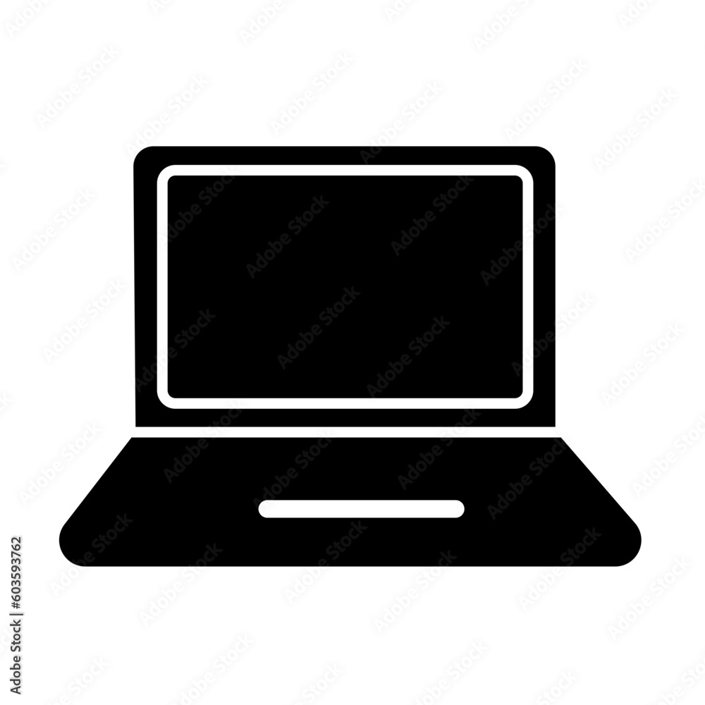 Laptop Education Science Solid Icons and Symbols Png Illustrator