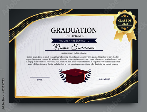Graduation certificate template