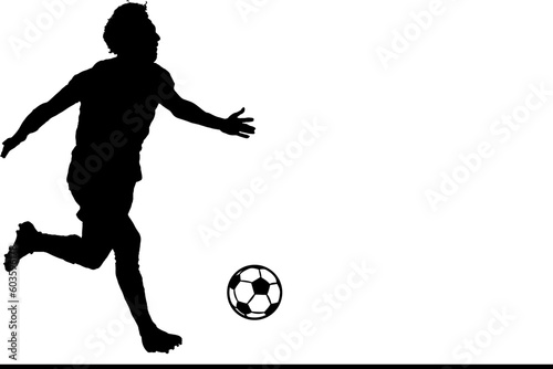 Goal Celebration Galore: Silhouette Vector Illustration of a Football Player Triumphantly Celebrating with Teammates