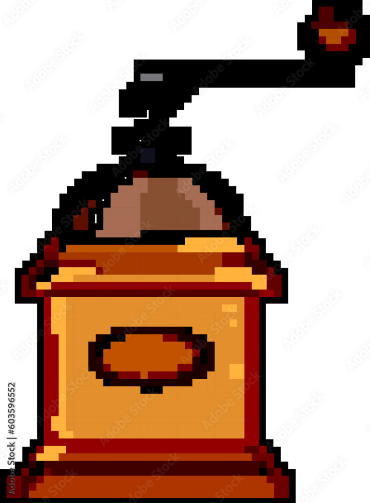 antique mill coffee grinder manual game pixel art retro vector. bit antique mill coffee grinder manual. old vintage illustration antique mill coffee grinder manual game pixel art retro vector. bit antique mill coffee grinder manual. old vintage illustration