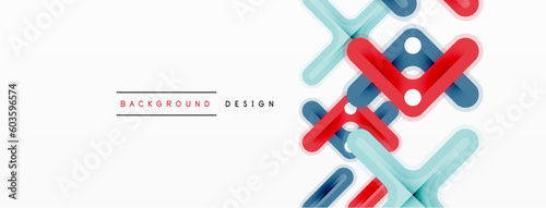 Minimal geometric background cross line. Design for wallpaper, banner, background, landing page, wall art, invitation, prints, posters