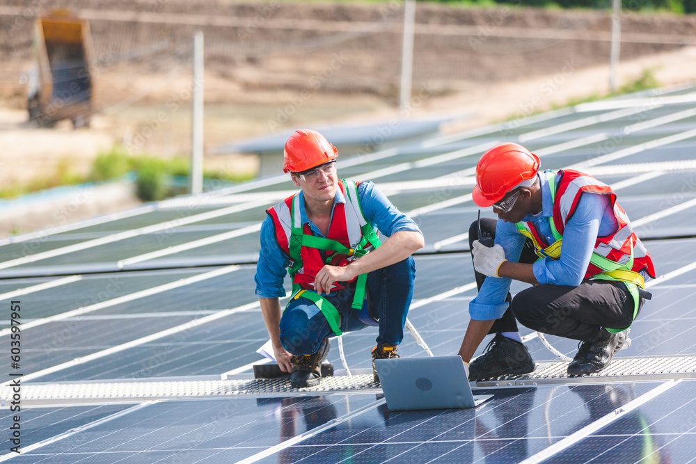 industrial factory with men at work concept, professional engineer foreman inspector talking in business occupation job teamwork with team, construction manager working in manufacturing technology job