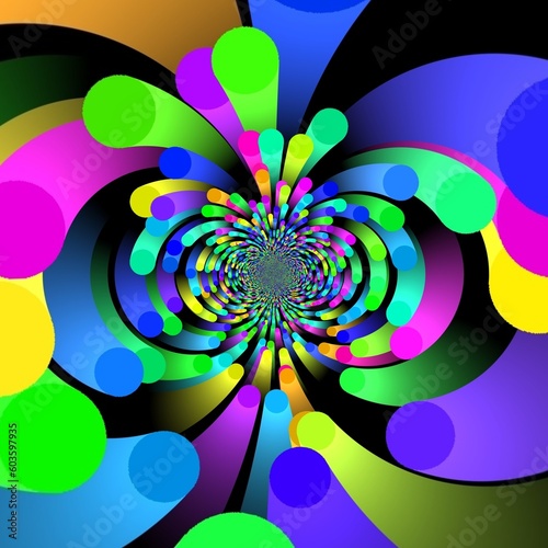 Illustration abstract kaleidoscope, lime green, forest green, emerald green, rgb. Good for symmetrical, floral, or paisley patterns with shades of green. Fit for painting, backdrop, wall art, canvas.