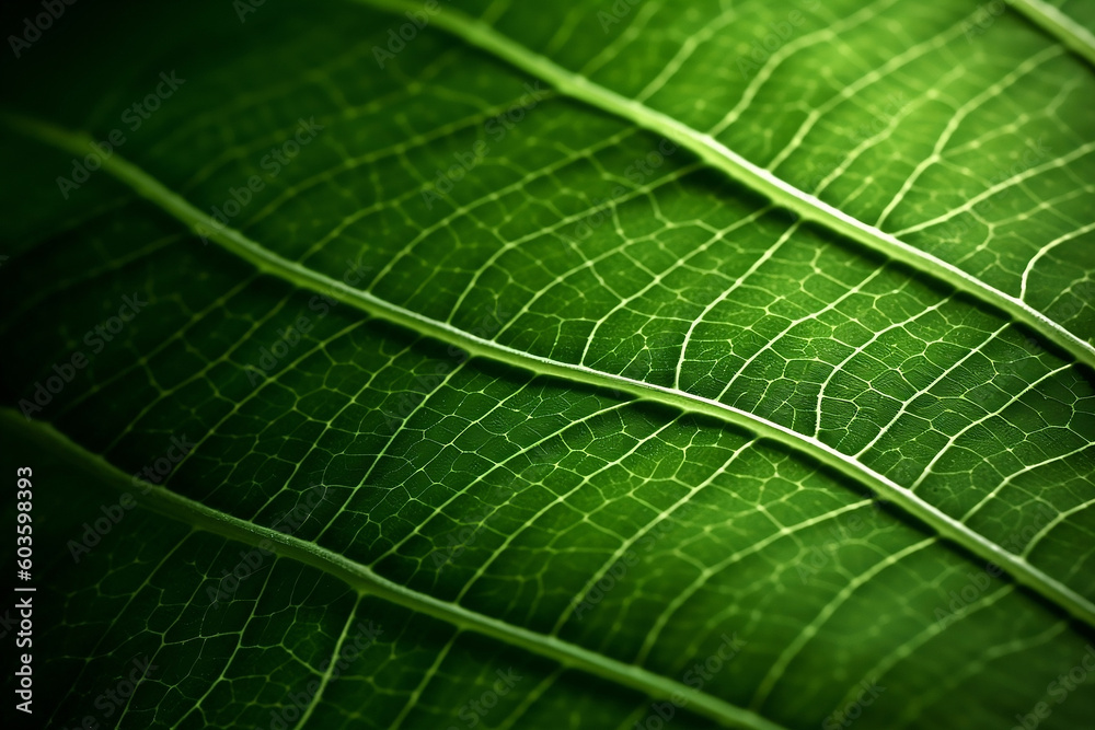 close up of green leaf texture abstract Generative AI close up of green leaf texture abstract Generative AI