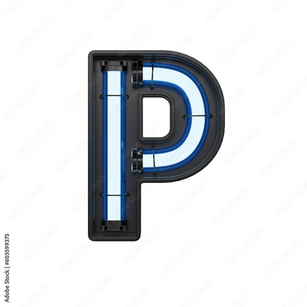 Futuristic Neon 3D Alphabet or PNG Letters Futuristic Neon 3D Alphabet or PNG Letters