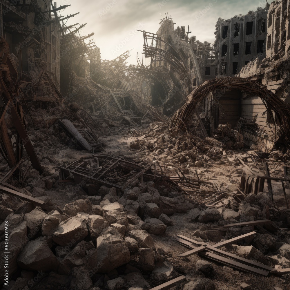 A haunting depiction of the war concept A haunting depiction of the war concept