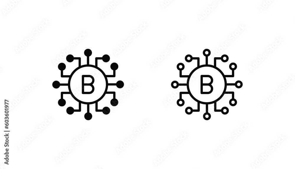Bitcoin icon design with white background stock illustration Bitcoin icon design with white background stock illustration