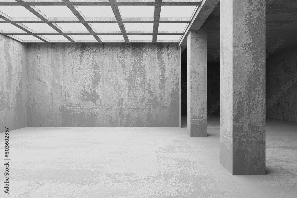 Abstract architecture interior background. Modern concrete room Abstract architecture interior background. Modern concrete room