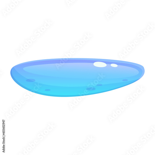 Game water Button UI. Aqua Blue Button kit element. Vector Cartoon Illustration. Game ui for app and menu. © Анжелика Полтавец