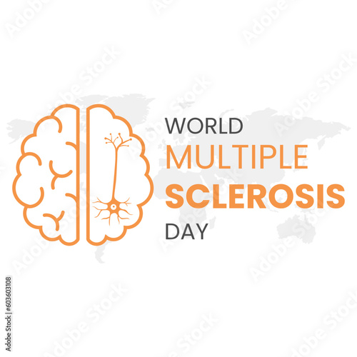 World Multiple Sclerosis Day vector illustration suitable for poster, banner, card, social media post, etc