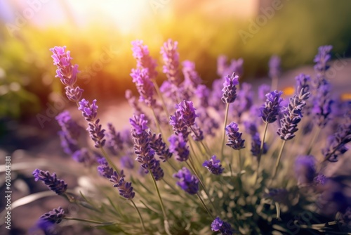 lavender flowers in sun