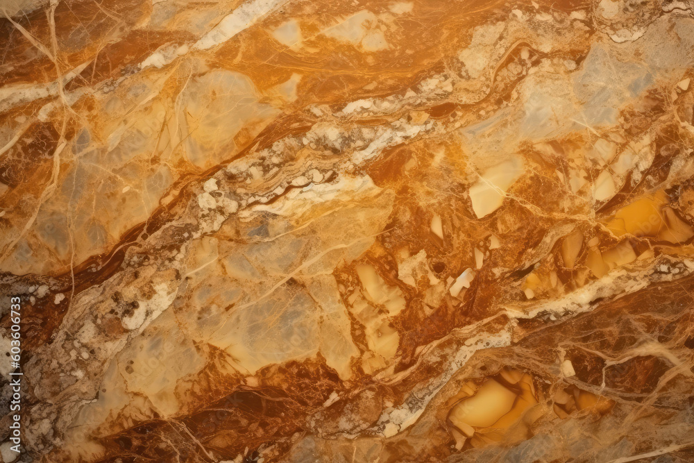 Marble Surface Texture Background Warm Honeycolored Marble. Generative AI