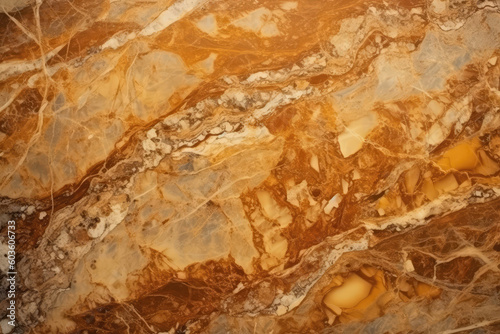 Marble Surface Texture Background Warm Honeycolored Marble. Generative AI © Anastasiia