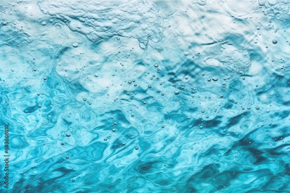 Surface Texture Of Light Blue Water On White Background. Generative AI Surface Texture Of Light Blue Water On White Background. Generative AI