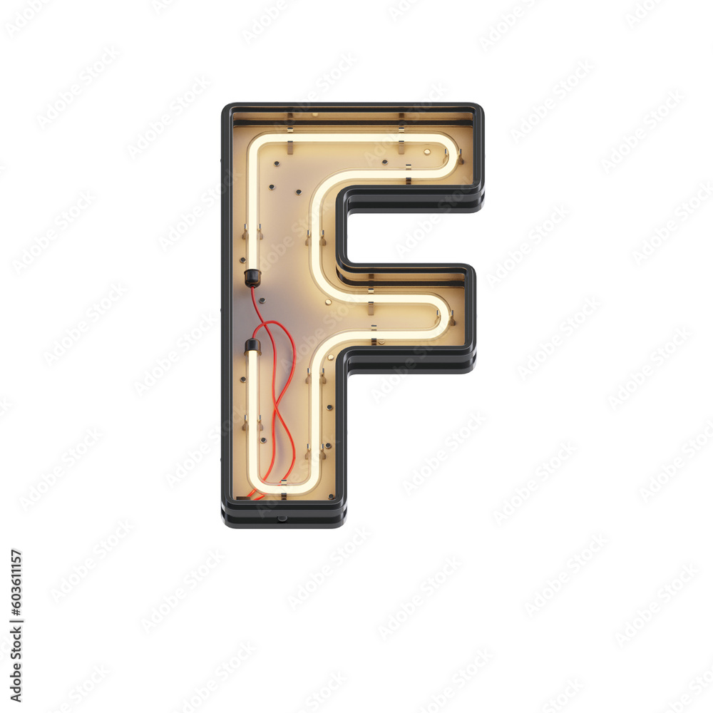 Futuristic Neon 3D Alphabet or PNG Letters Futuristic Neon 3D Alphabet or PNG Letters