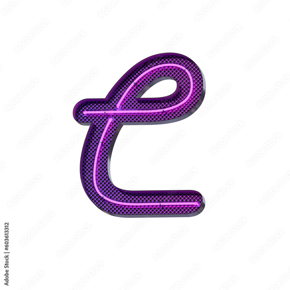 Retro Script Neon 3D Alphabet or PNG Letters Retro Script Neon 3D Alphabet or PNG Letters