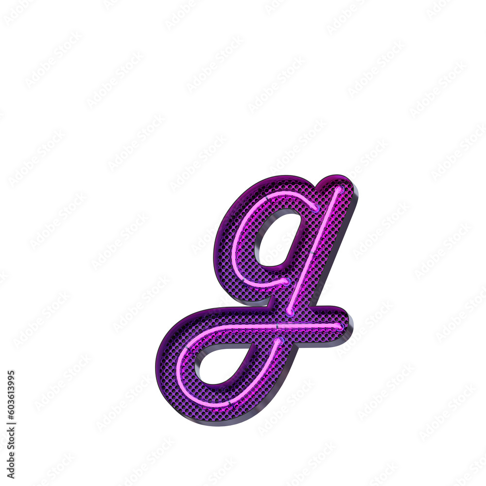 Retro Script Neon 3D Alphabet or PNG Letters Retro Script Neon 3D Alphabet or PNG Letters