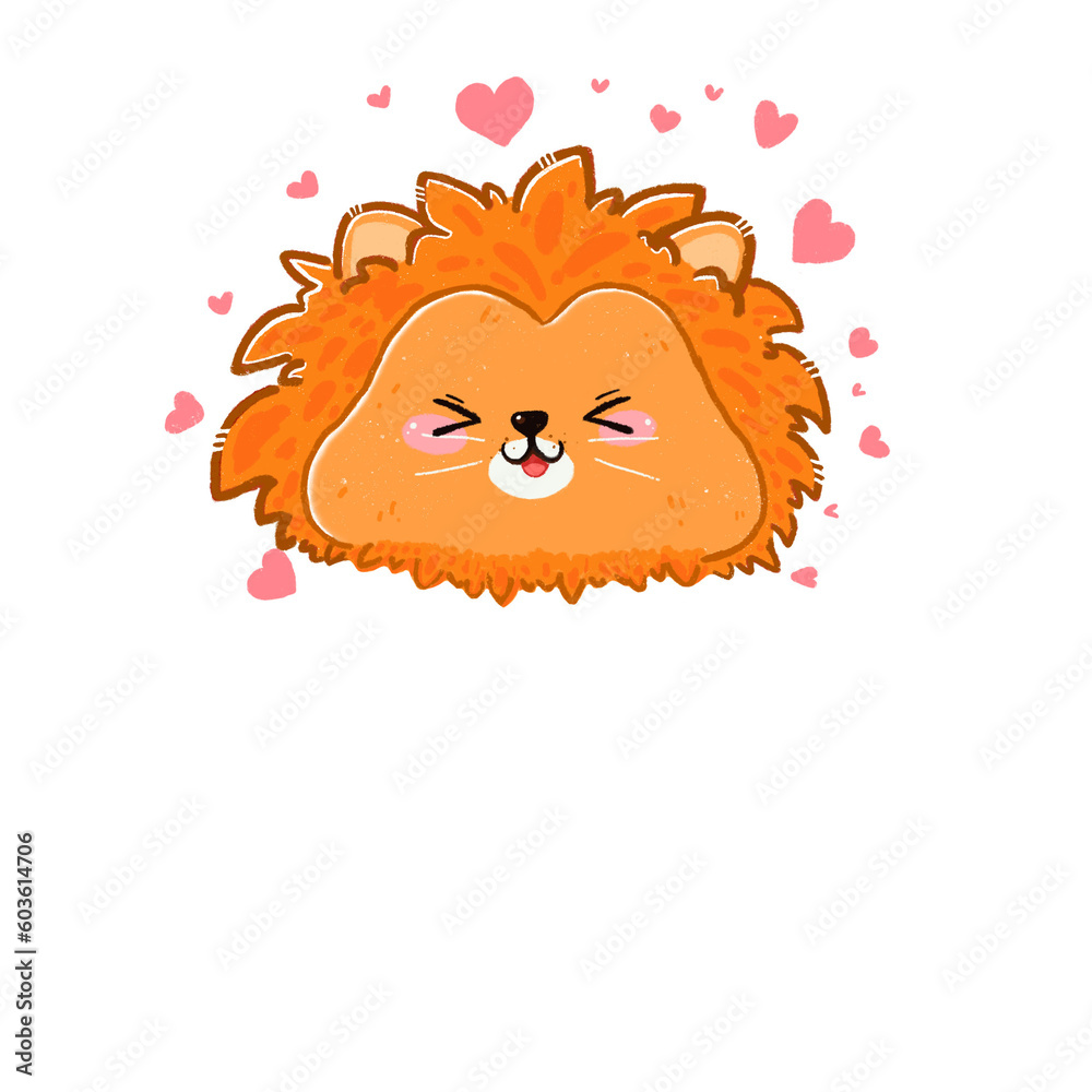 Fototapeta premium lion cartoon 