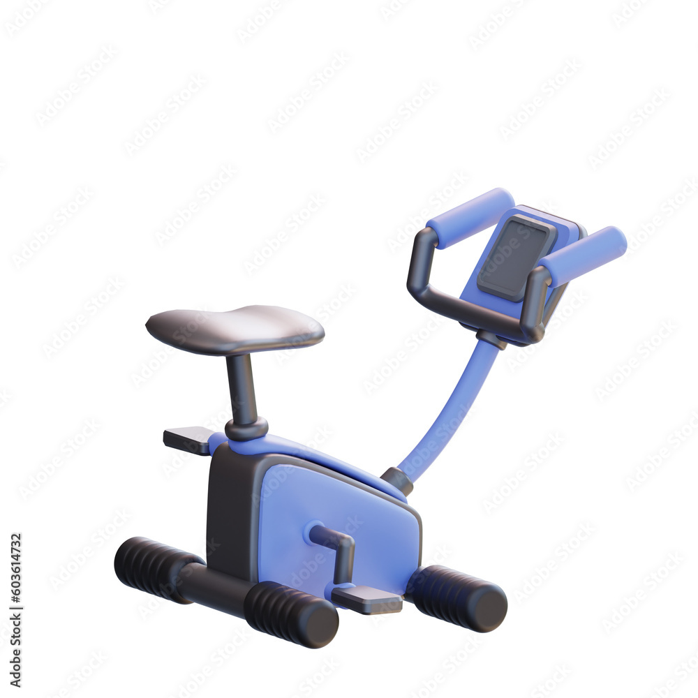 3d illustration Stationary bicycle 3d illustration Stationary bicycle
