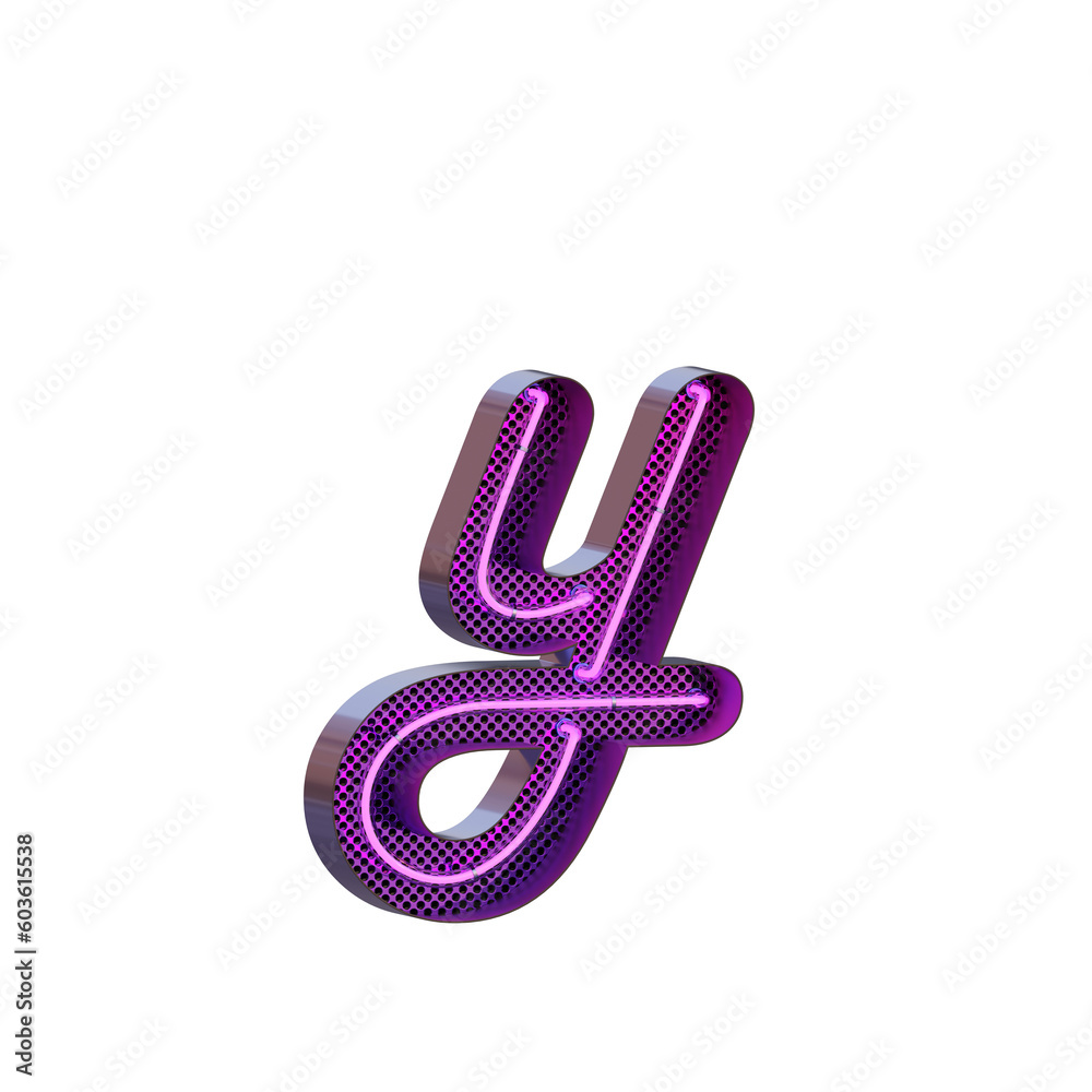 Retro Script Neon 3D Alphabet or PNG Letters Retro Script Neon 3D Alphabet or PNG Letters