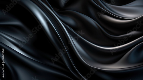Obraz na płótnie Grey gradient silk fabric background. Generative AI w salonie