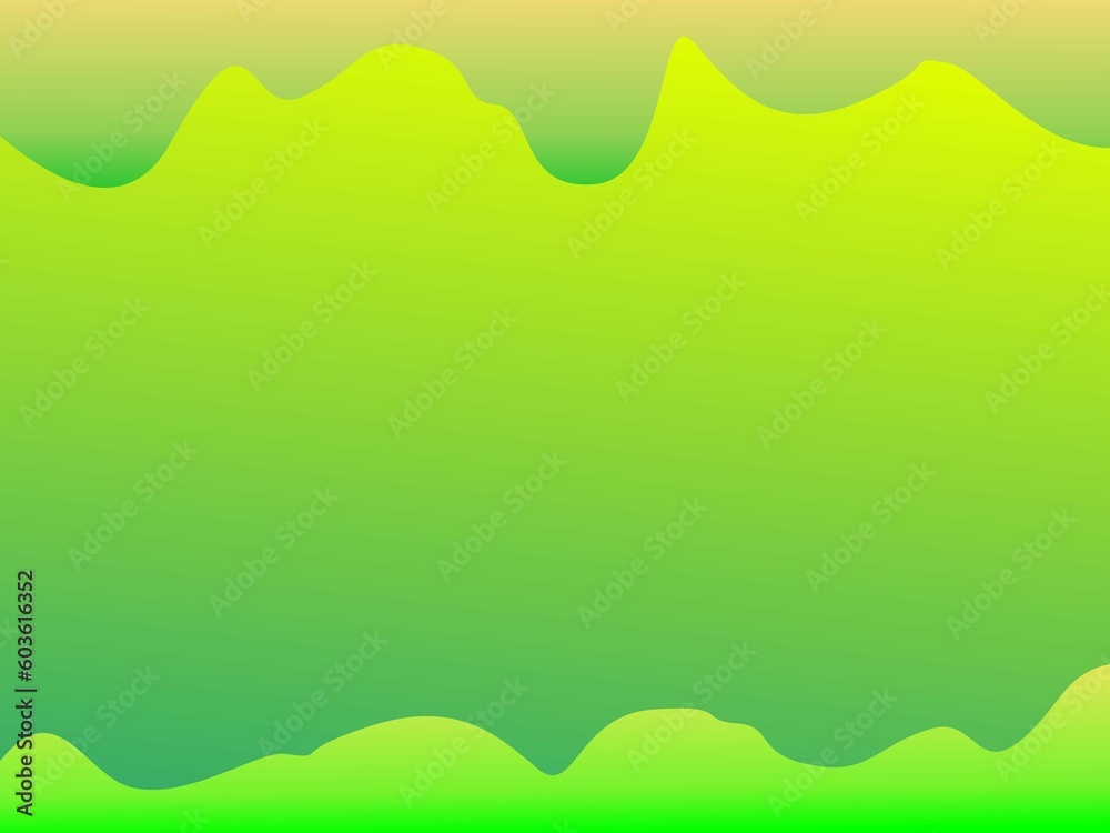 green background with clouds