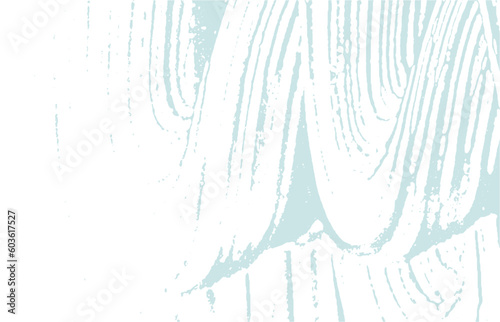Grunge texture. Distress blue rough trace. Bizarre