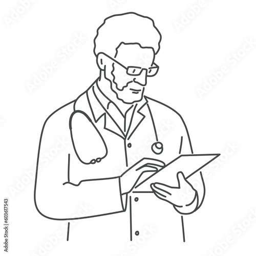 Male doctor.