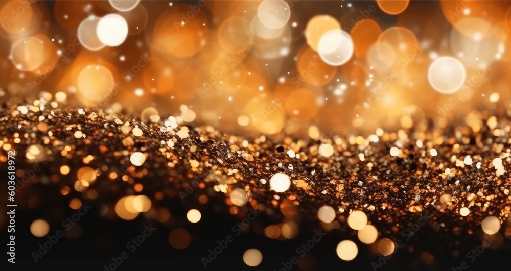 Gold nugget grains background. Many gold. Generative AI