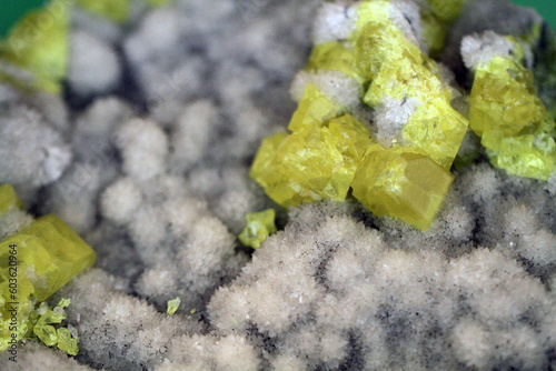 sulphur mineral texture photo