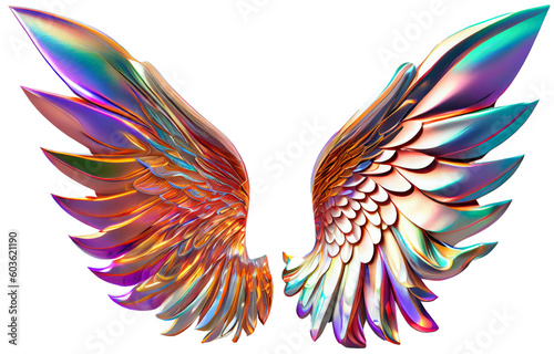 angel wings. Generative Ai 