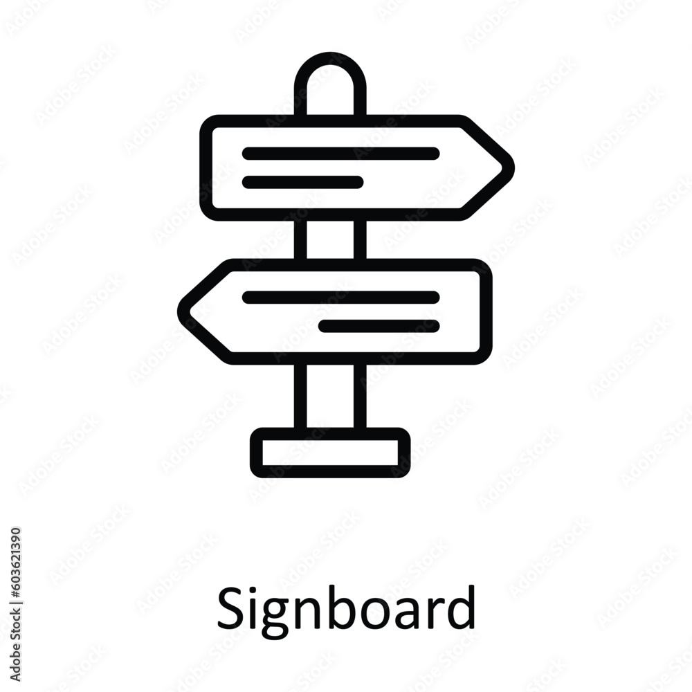Signboard vector outline Icon Design illustration. Agriculture Symbol on White background EPS 10 File Signboard vector outline Icon Design illustration. Agriculture Symbol on White background EPS 10 File