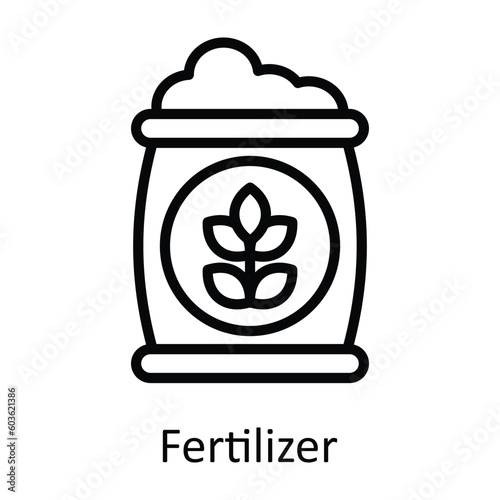 Fertilizer vector    outline Icon Design illustration. Agriculture  Symbol on White background EPS 10 File