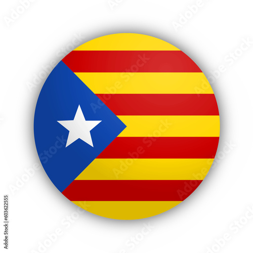 Flaga Kataloni Estelada Przycisk